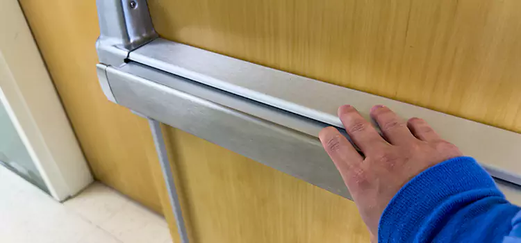 Installing a Push Bar on a Door Willmar